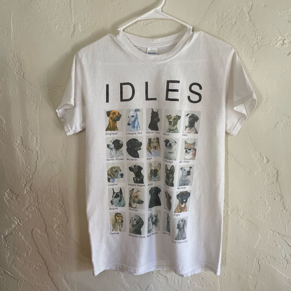 IDLES cotton tee shirt, S/P/CH